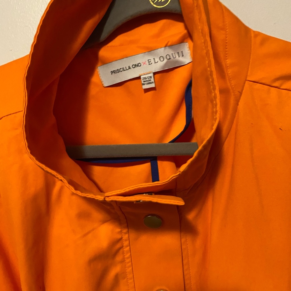 Orange eloquii trench size 26/28 with belts and arm straps